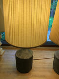 Pair of beige pleated shade table lamps - thumbnail 2 of 3