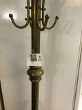 Brass freestanding coat rack with multiple hooks - thumbnail 1 of 3