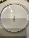 White porcelain dinnerware set with gold trim (plates and bowls) - thumbnail 3 of 3