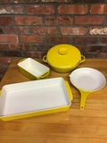 Yellow enamel bakeware and cookware set - thumbnail 1 of 3