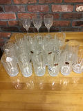 Crystal glassware: wine glasses and patterned tumblers - thumbnail 1 of 2