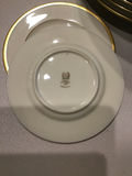 White porcelain dinnerware set with gold trim (plates and bowls) - thumbnail 2 of 3
