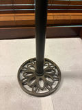 Tall metal candle holder with glass hurricane - thumbnail 2 of 3