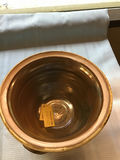Brown glazed ceramic lidded crock - thumbnail 3 of 5