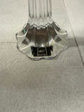 Crystal candlestick pair with taper candles - thumbnail 2 of 2