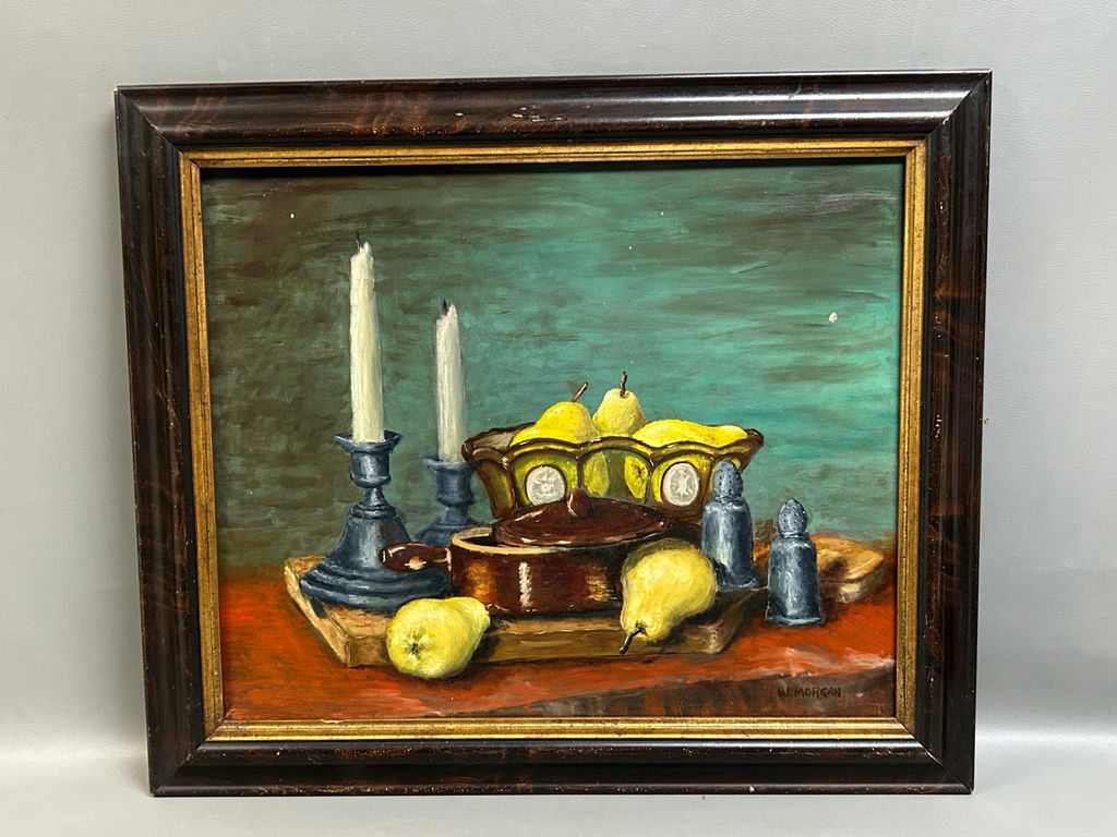 Semi Still-Life Abstract Oil on Board Signed  - image 1 of 4