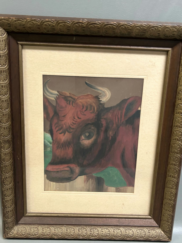 Watercolor Cow Painting - image 2 of 3