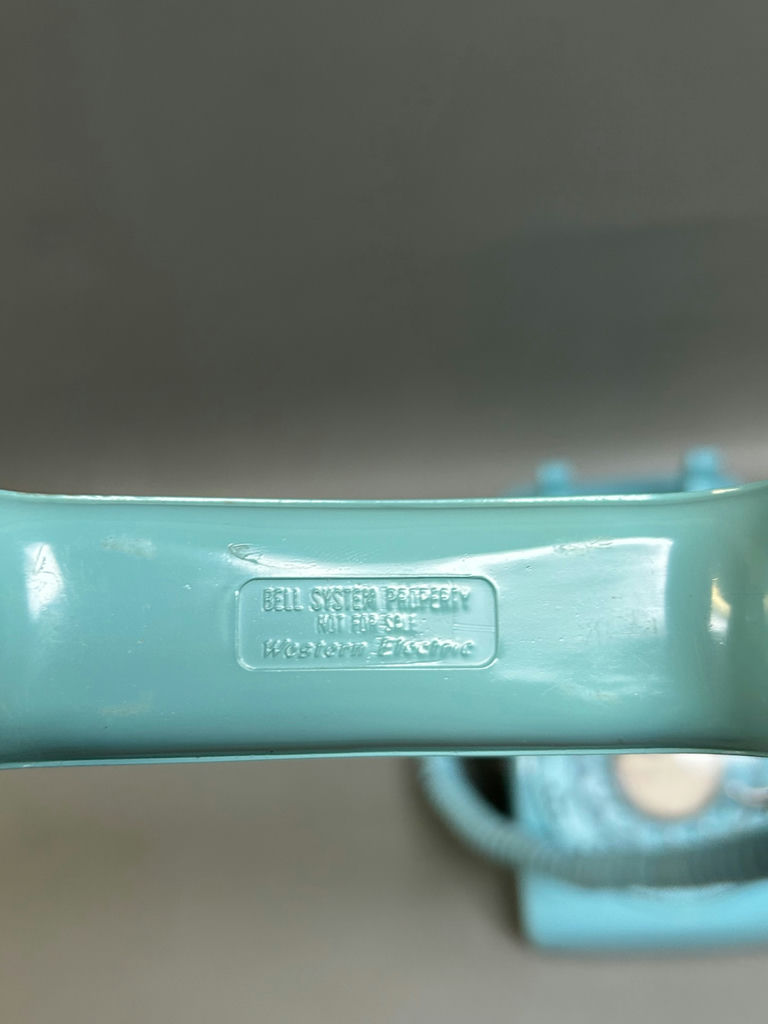Vintage Aqua Blue Bell System Rotary Dial Phone  - image 2 of 7