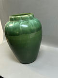 Mid-Century Large Green Pottery Vase USA Mark - thumbnail 4 of 5