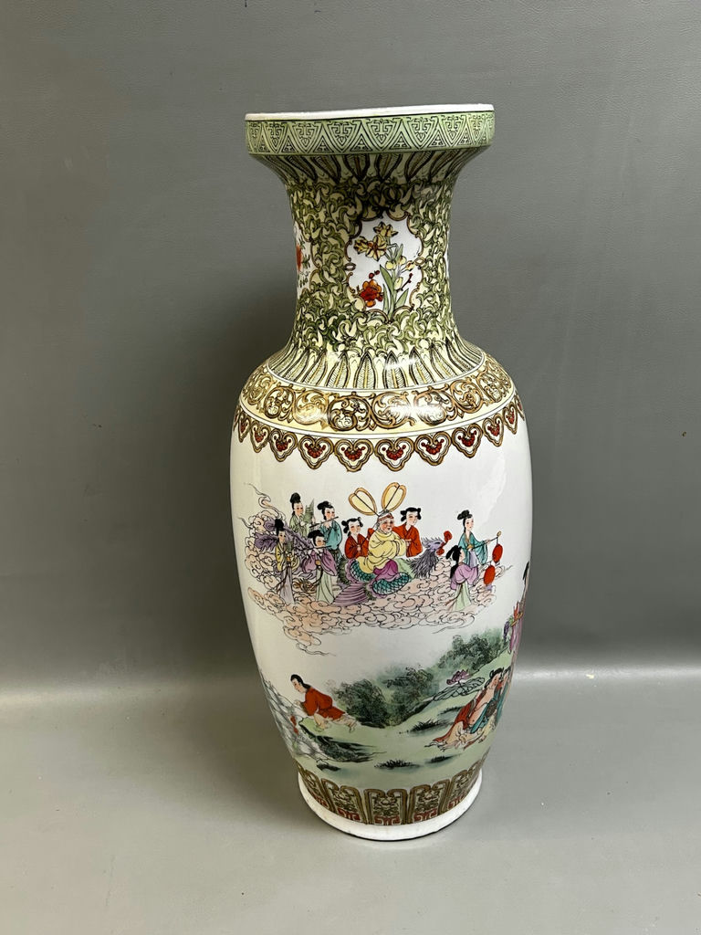 Chinese Famille Rose Large Vase  - image 1 of 8