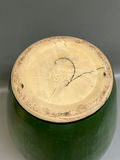 Mid-Century Large Green Pottery Vase USA Mark - thumbnail 5 of 5