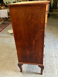 Antique Birds Eye Maple Secretary Chest of Drawers  - thumbnail 7 of 9