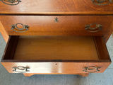 Antique Tiger Oak Five Drawer Dresser - thumbnail 8 of 8