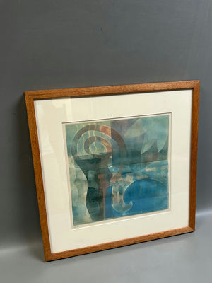 Contemporary Monotype Abstract Signed Gustafson - Image 1 of 6
