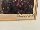 German Watercolor Impressionist Painting Signed and Dated - thumbnail 2 of 7