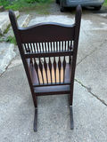 Antique Cane Seat Carved Rocker - thumbnail 5 of 6