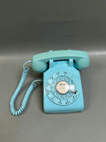 Vintage Aqua Blue Bell System Rotary Dial Phone  - thumbnail 1 of 7