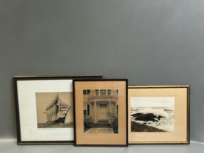 A Collection of Hand Tinted Photos Signed  - Image 1 of 6