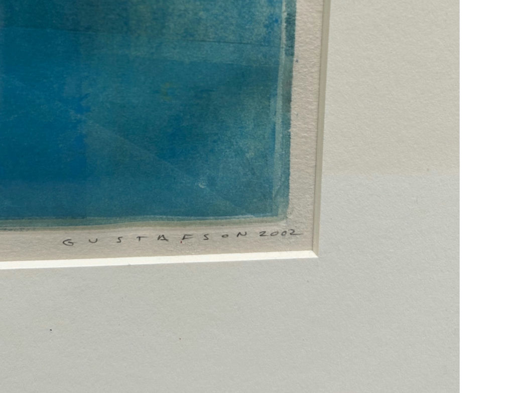 Contemporary Monotype Abstract Signed Gustafson  - image 3 of 6