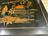 Signed Katherine Henrick Chinoiserie Glass Top Table - thumbnail 2 of 7