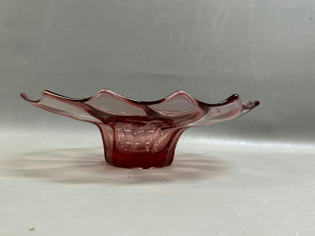 Duncan Miller Swirl Glass Dish Center Piece - image 7 of 7