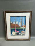 Oren Sherman American Waterfront Serigraph - thumbnail 1 of 4