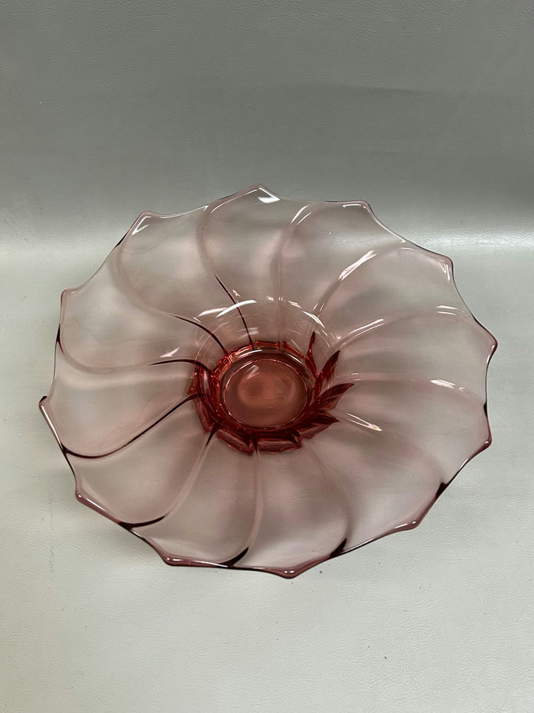 Duncan Miller Swirl Glass Dish Center Piece - image 5 of 7