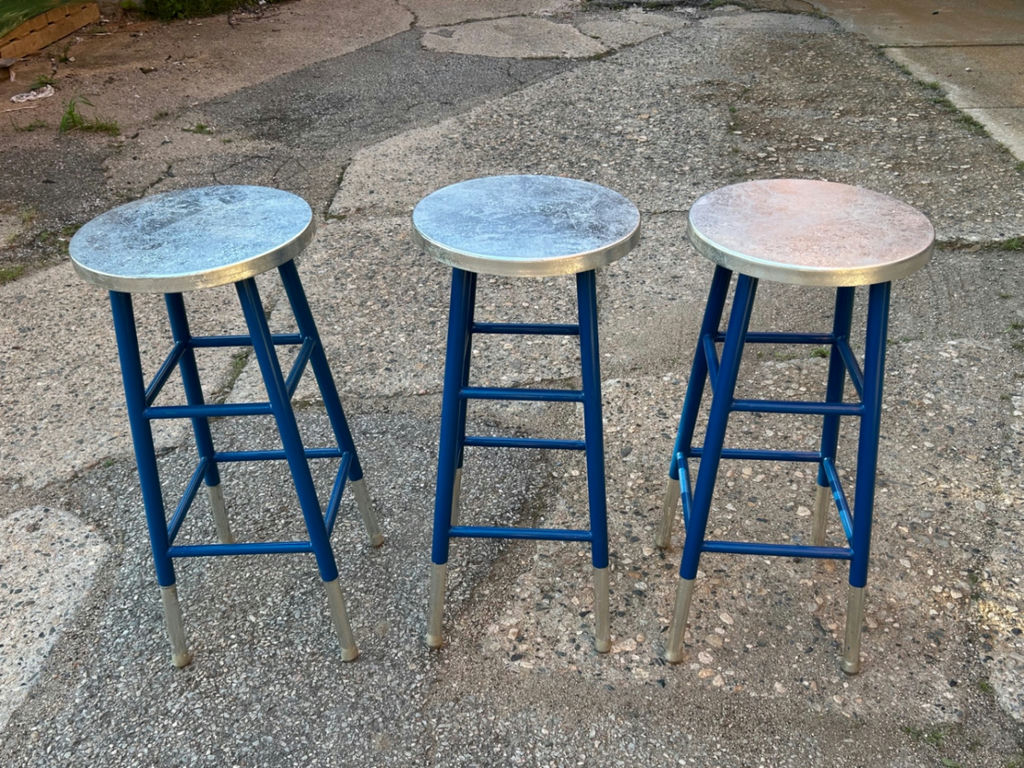 Safavieh Kenzie Navy Blue Bar Stools - image 1 of 5