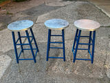 Safavieh Kenzie Navy Blue Bar Stools - thumbnail 1 of 5