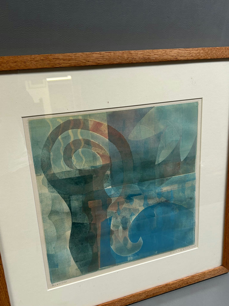 Contemporary Monotype Abstract Signed Gustafson - image 5 of 6