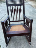 Antique Cane Seat Carved Rocker  - thumbnail 6 of 6