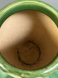 Mid-Century Large Green Pottery Vase USA Mark - thumbnail 3 of 5