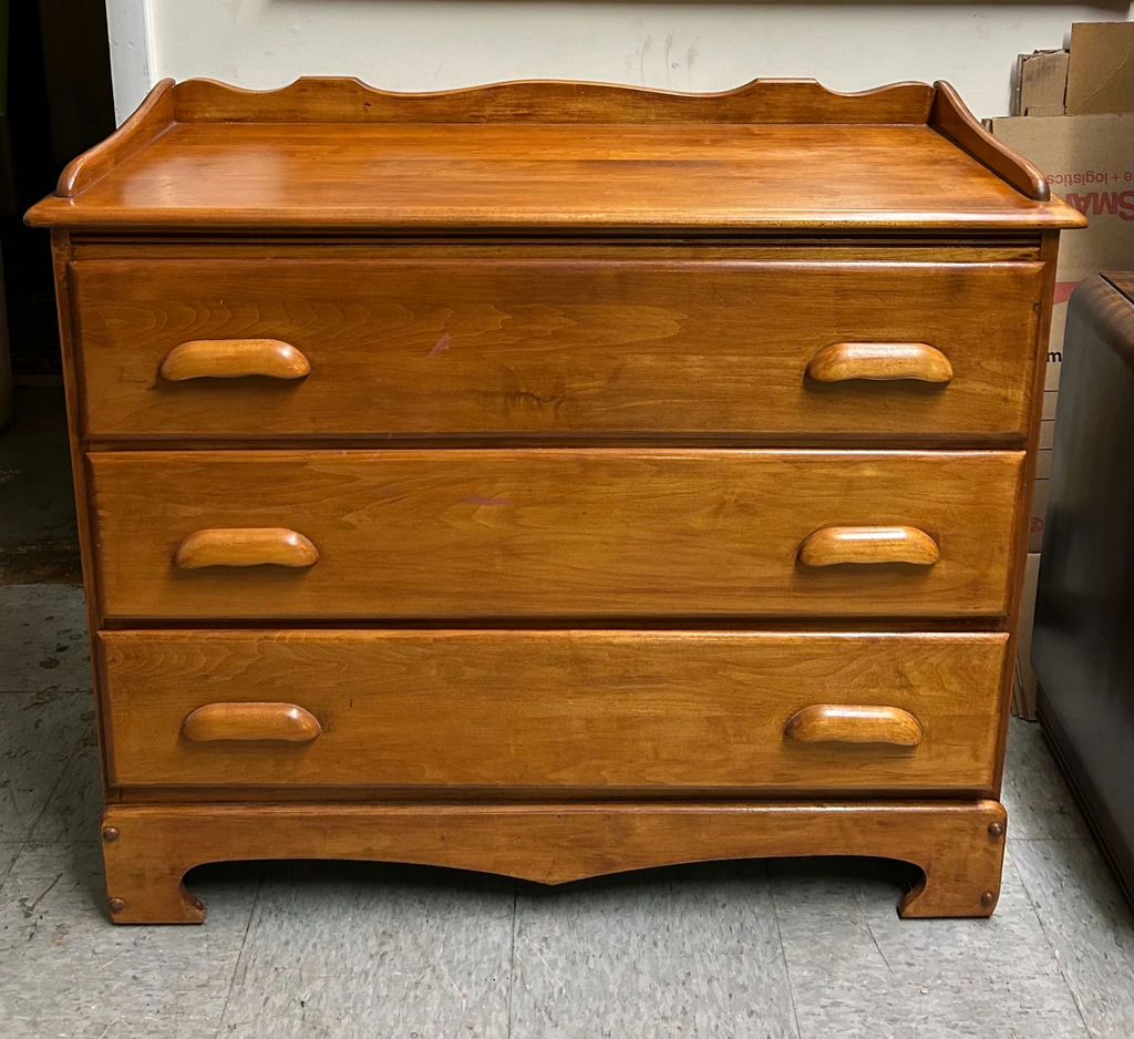 Maple Three Drawer Dresser - image 1 of 8