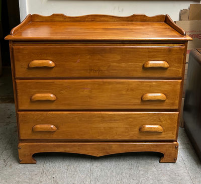 Maple Three Drawer Dresser  - Image 1 of 8