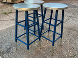 Safavieh Kenzie Navy Blue Bar Stools - thumbnail 4 of 5