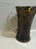 Tortoiseshell Hand Blown Art Glass Pitcher  - thumbnail 3 of 6
