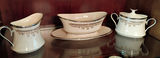 Porcelain Creamer, Gravy Boat with Underplate, and Covered Sugar Bowl - thumbnail 1 of 5