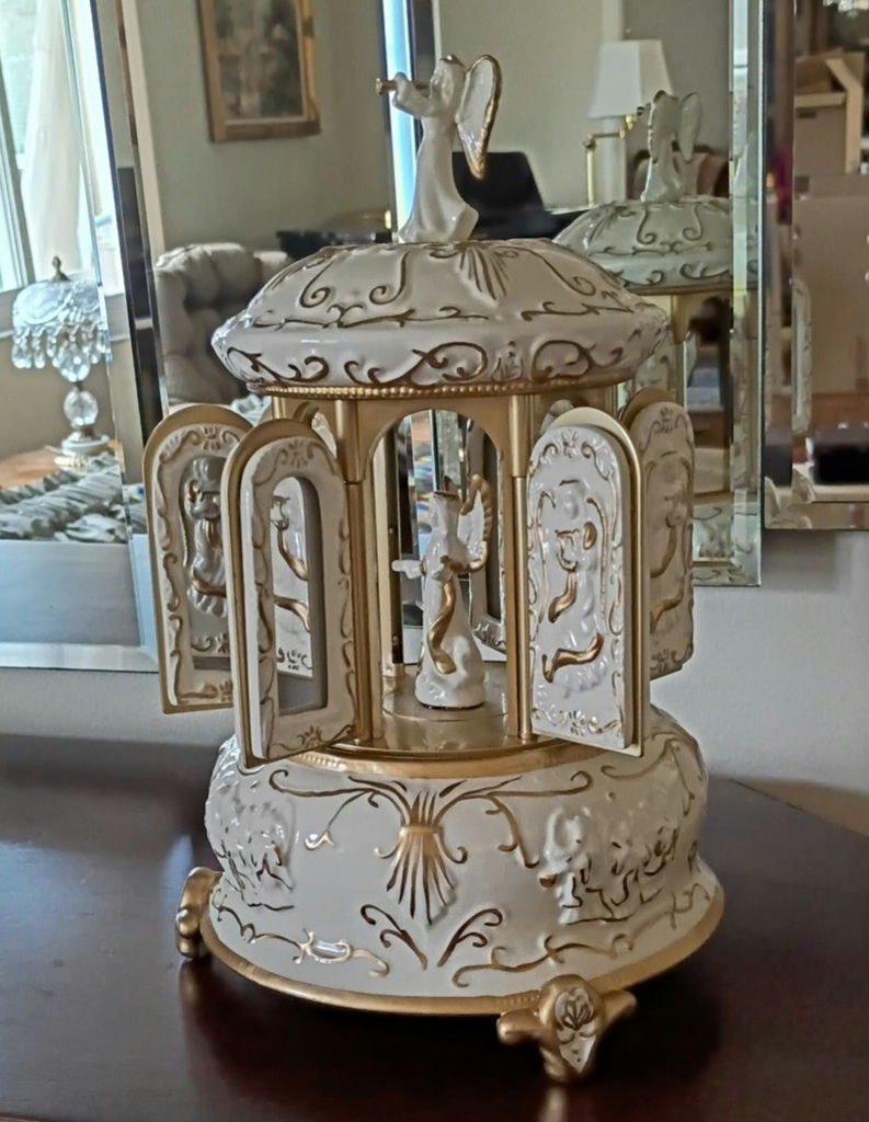 Mr. Christmas Angel Carousel Musical Decoration - image 1 of 5