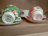 Floral Porcelain Tea Set and Assorted Teacups with Saucers - thumbnail 5 of 7