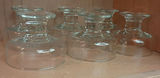 Glass Pitcher, Two Drinking Glasses, and Five Glass Candle Holders - thumbnail 2 of 5