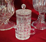 Assorted Cut Glass Decorative Containers and Vase - thumbnail 3 of 5