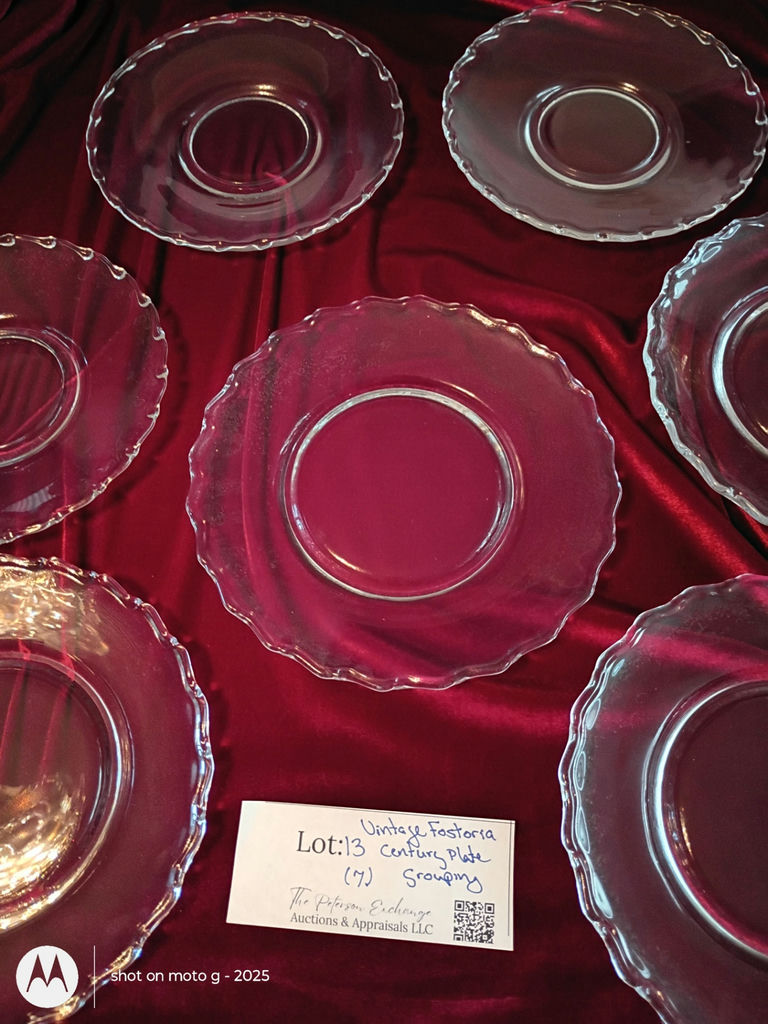 Set of Seven Fostoria Century Glass Plates - image 1 of 4