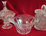 Assorted Cut Glass Decorative Containers and Bowl - thumbnail 2 of 4