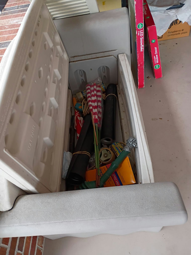 Outdoor Storage Bench, Pressure Washer, and Miscellaneous Items - image 1 of 3