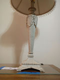 Decorative Table Lamp with Fabric Shade and Crystal Trim - thumbnail 2 of 5