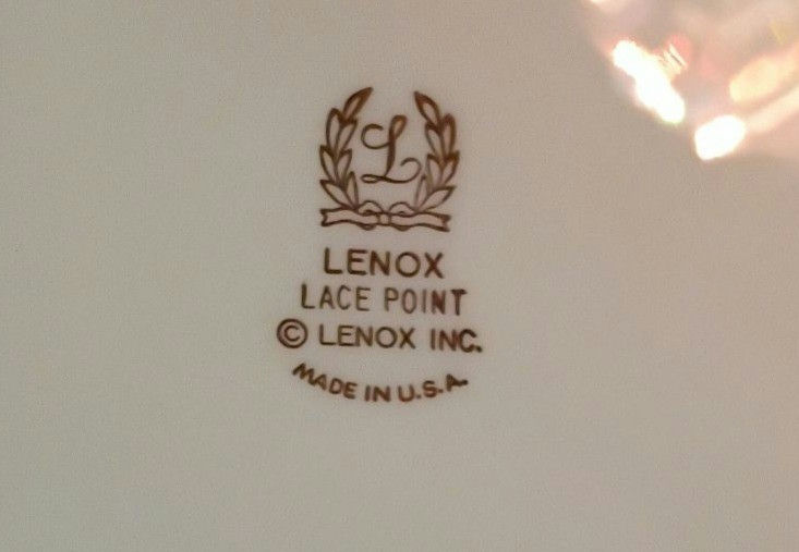 Lenox Lace Point Dinner and Salad Plates - image 3 of 4