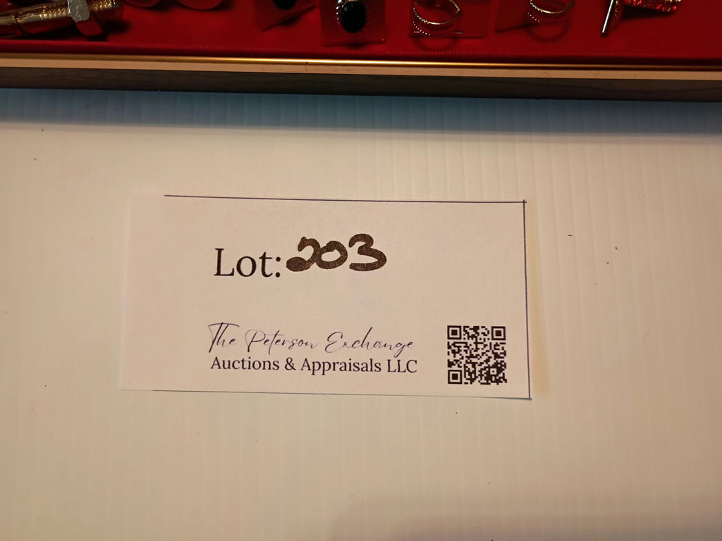 Assorted Cufflinks and Tie Clips in Display Case - image 4 of 8
