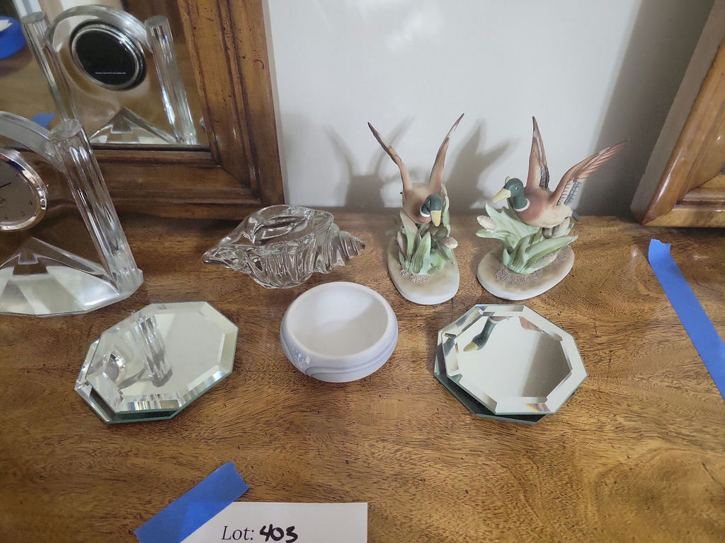Decorative Crystal Clock and Assorted Home Decor Items - image 4 of 6