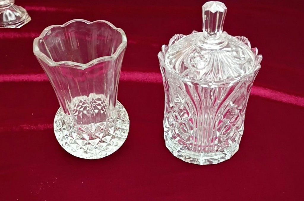 Assorted Cut Glass Decorative Tableware Pieces - image 4 of 4