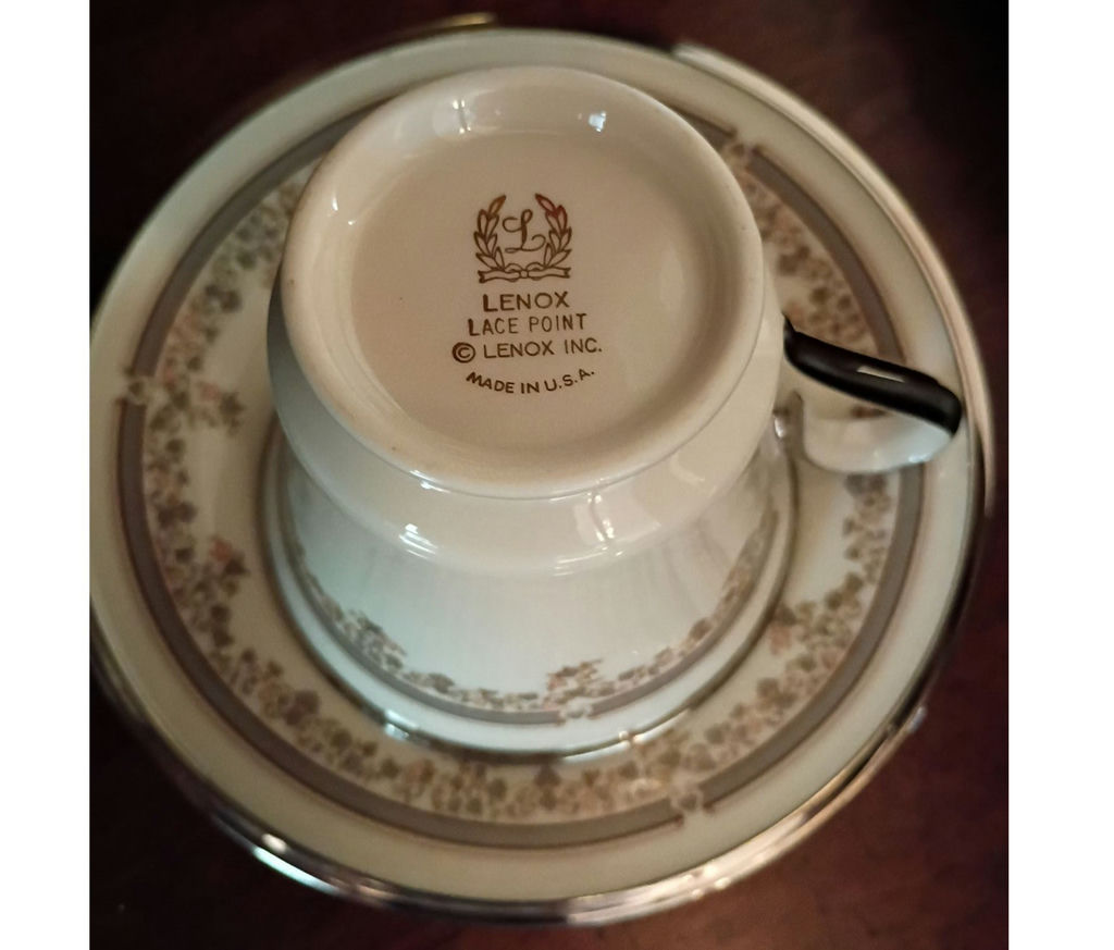 Lenox Lace Point Cup and Saucer Set - image 4 of 5
